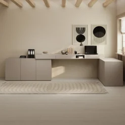 Whenua 4 - Bureau links - Beige - 338x141x79 cm