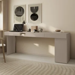 Whenua 2 - Bureau rechts - Beige - 211x55x79 cm