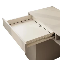 Whenua 3 - Bureau rechts - Beige - 321x55x79 cm