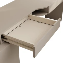 Whenua - Bureau rechts - Beige - 301x55x79 cm