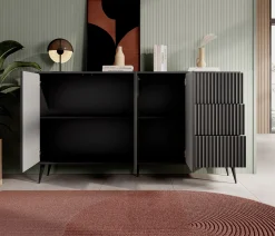 Winq - Dressoir - Antraciet - 179x40x98 cm