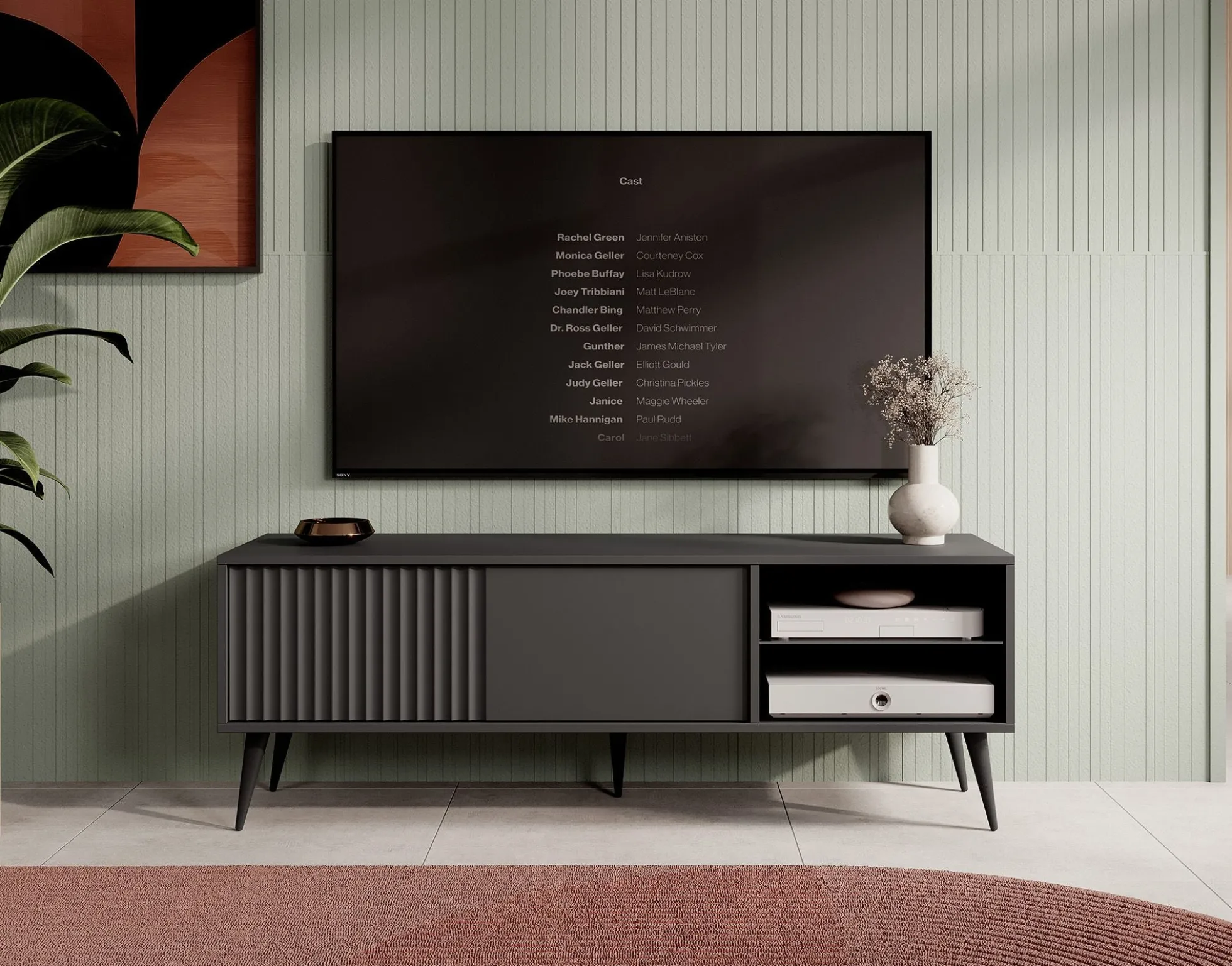 Winq - TV-Meubel - Antraciet - 135 cm