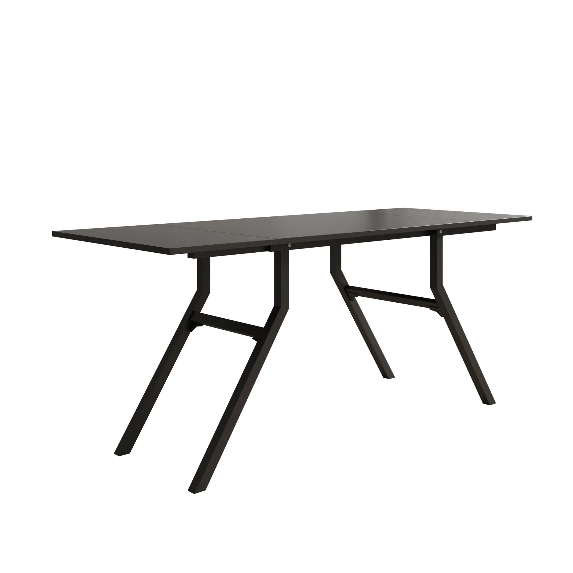 Xalir - Salontafel uitschuifbaar tot eettafel - Zwart - 100x70x40 cm