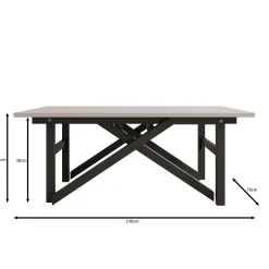 Xalir - Salontafel uitschuifbaar tot eettafel - Eikenpatroon - 100x70x