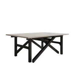 Xalir - Salontafel uitschuifbaar tot eettafel - Beige - 100x70x40 cm