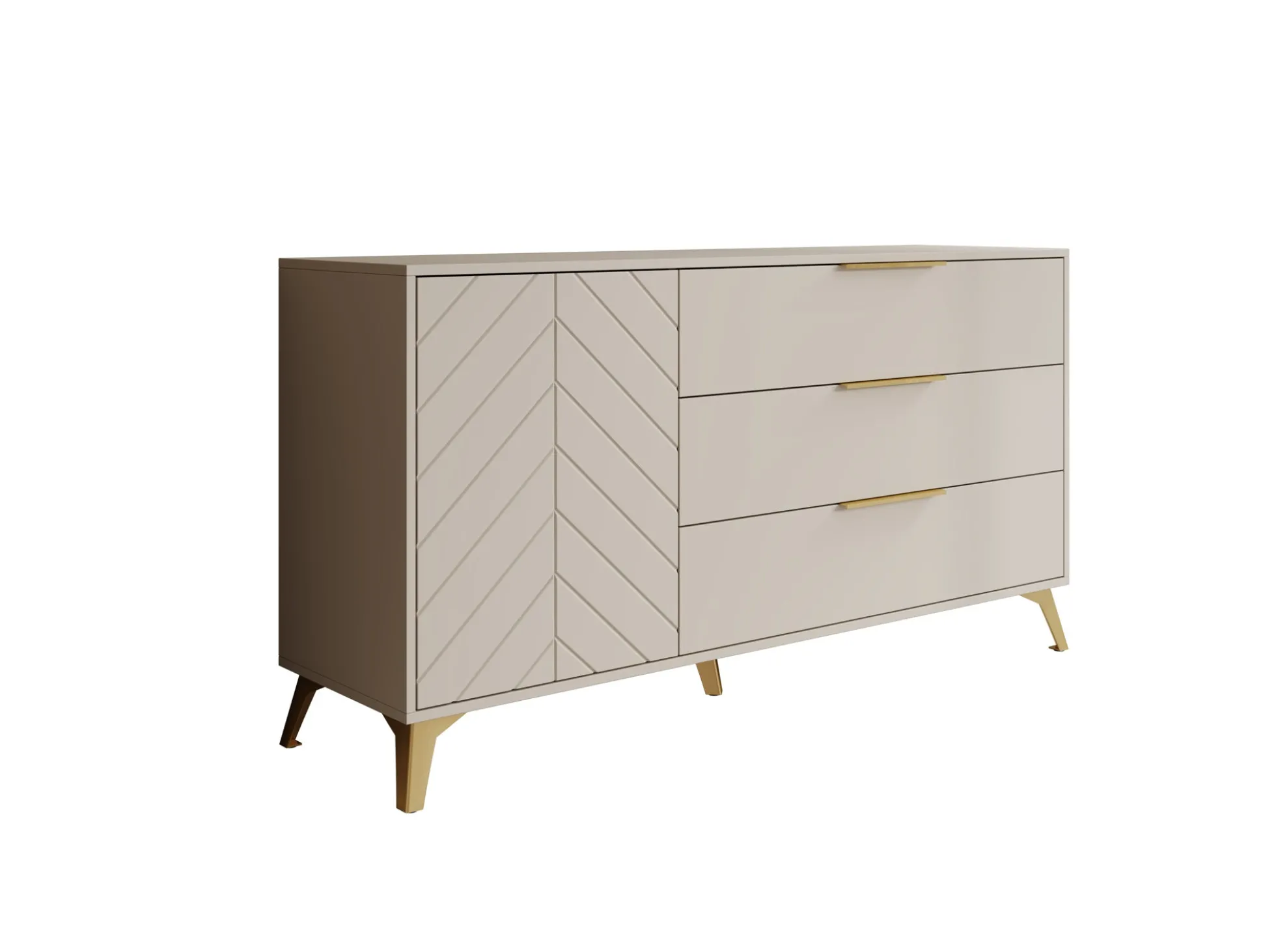 Xiano - Dressoir - Beige - 154x40x80 cm