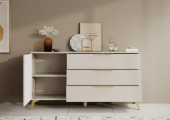Xiano - Dressoir - Beige - 154x40x80 cm