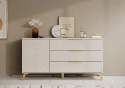 Xiano - Dressoir - Beige - 154x40x80 cm