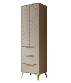 Xiano - Kledingkast met deur - Beige - 54x40x180 cm