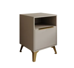 Xiano - Nachtkastje - Beige - 44x40x60 cm