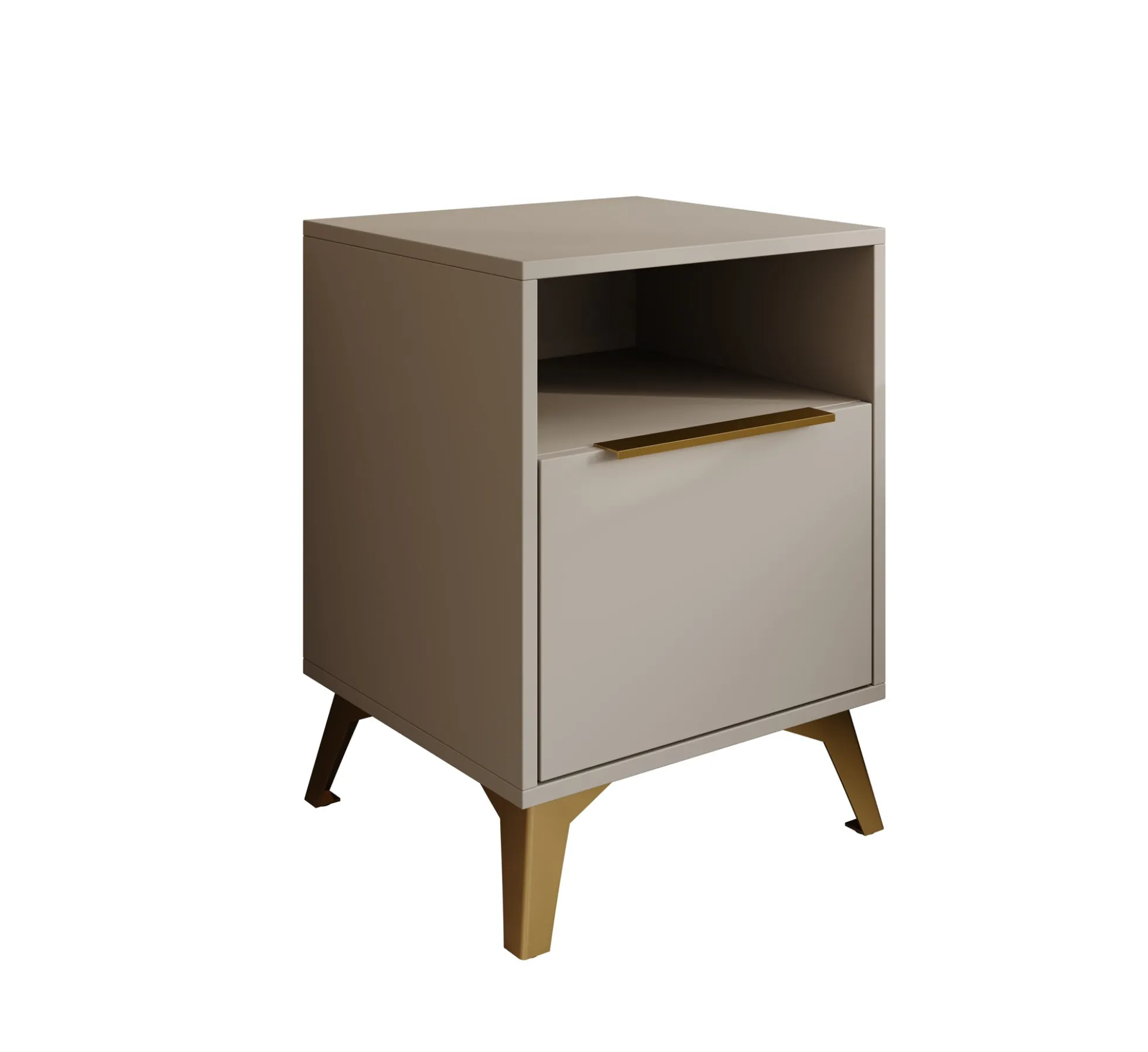 Xiano - Nachtkastje - Beige - 44x40x60 cm