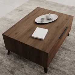 Xiano - Salontafel - Donker eikenpatroon - 104x75x45 cm