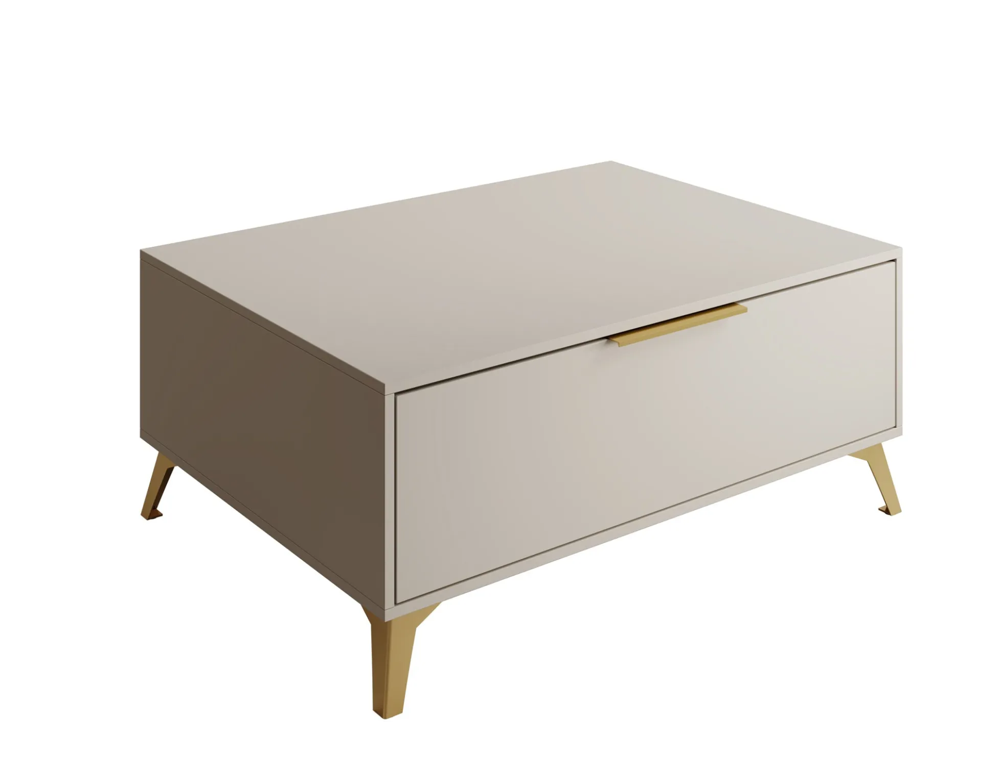 Xiano - Salontafel met lade - Beige - 104x75x45 cm