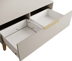 Xiano - Salontafel met lade - Beige - 104x75x45 cm