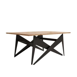 Xyra - Salontafel uitschuifbaar tot eettafel - Eikenpatroon - 90x70x45