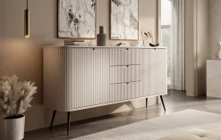 Zakari - Dressoir - Beige - 168x39x87 cm