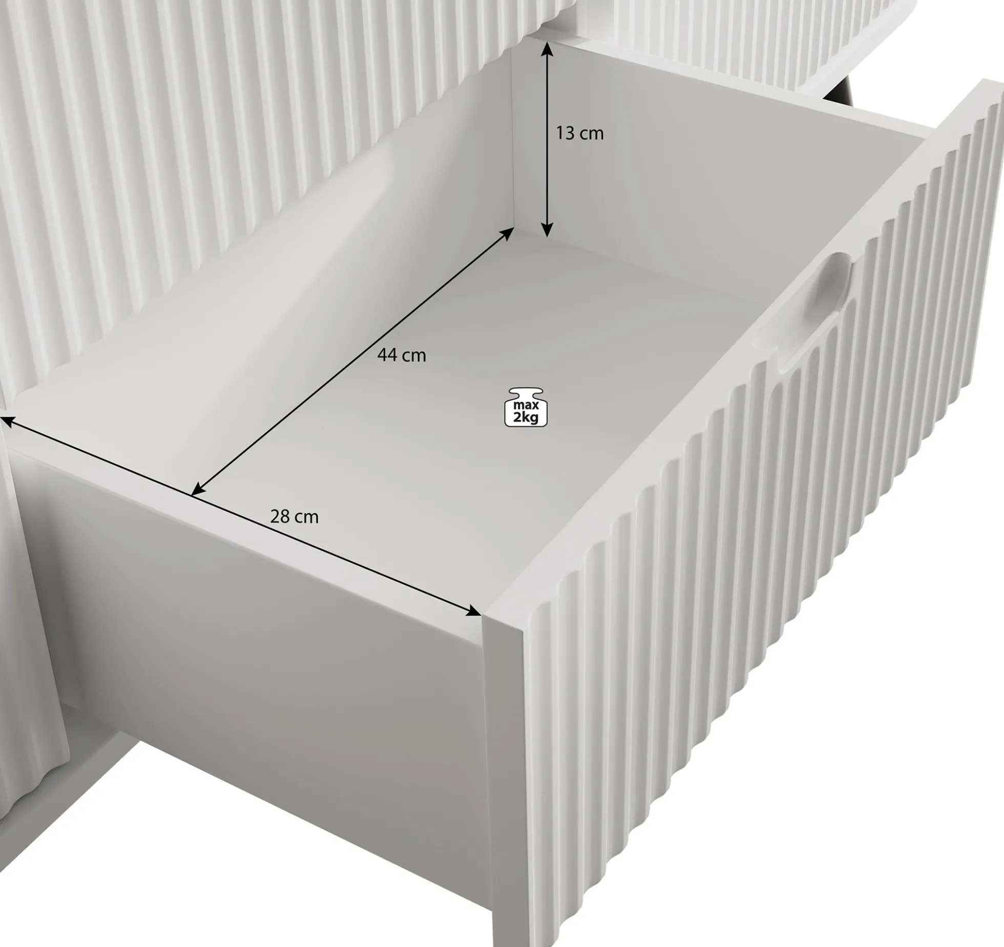 Zakari - Dressoir - Beige - 168x39x87 cm