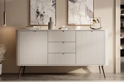 Zakari - Dressoir - Beige - 168x39x87 cm