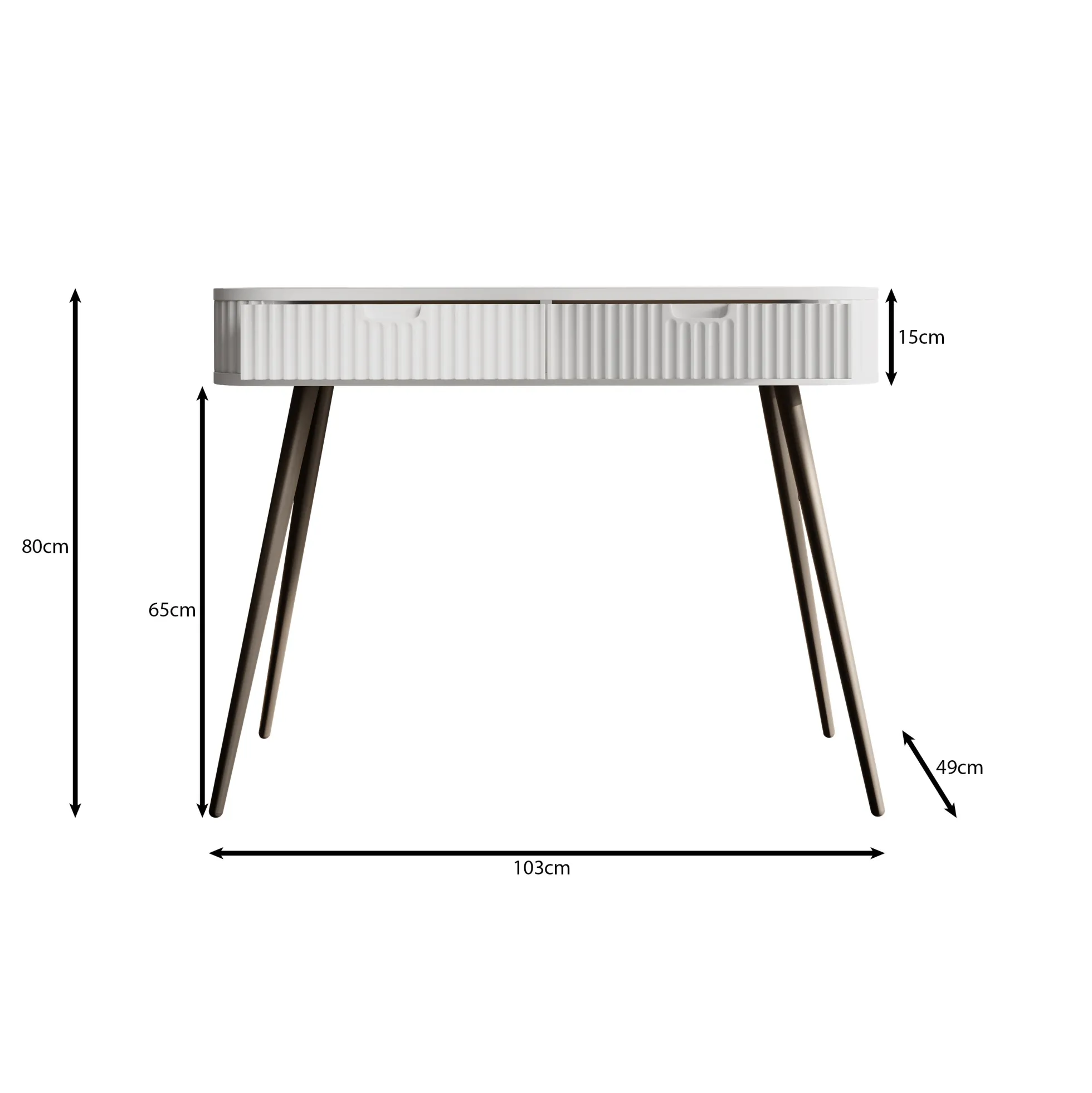 Zakari - Kaptafel - Beige - 103x49 cm