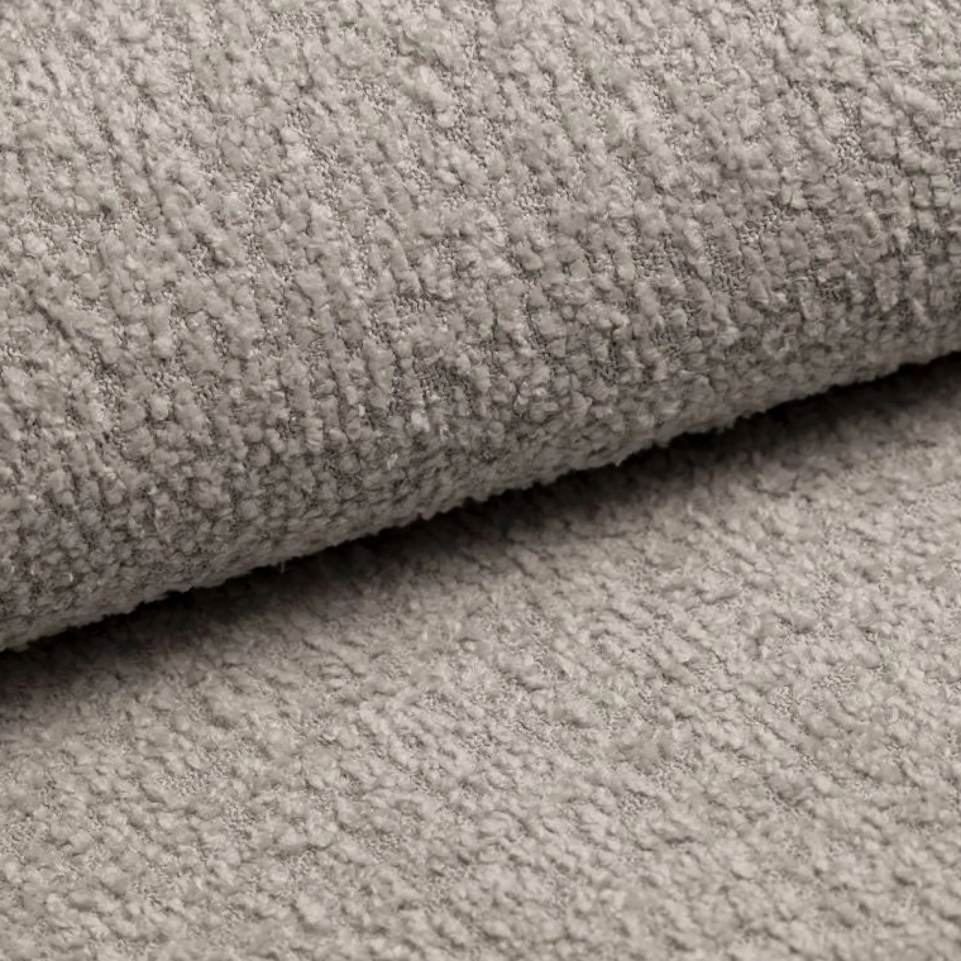 Zamzi - Hoekbank 3-zits met chaise longue - Teddystof beige - Links