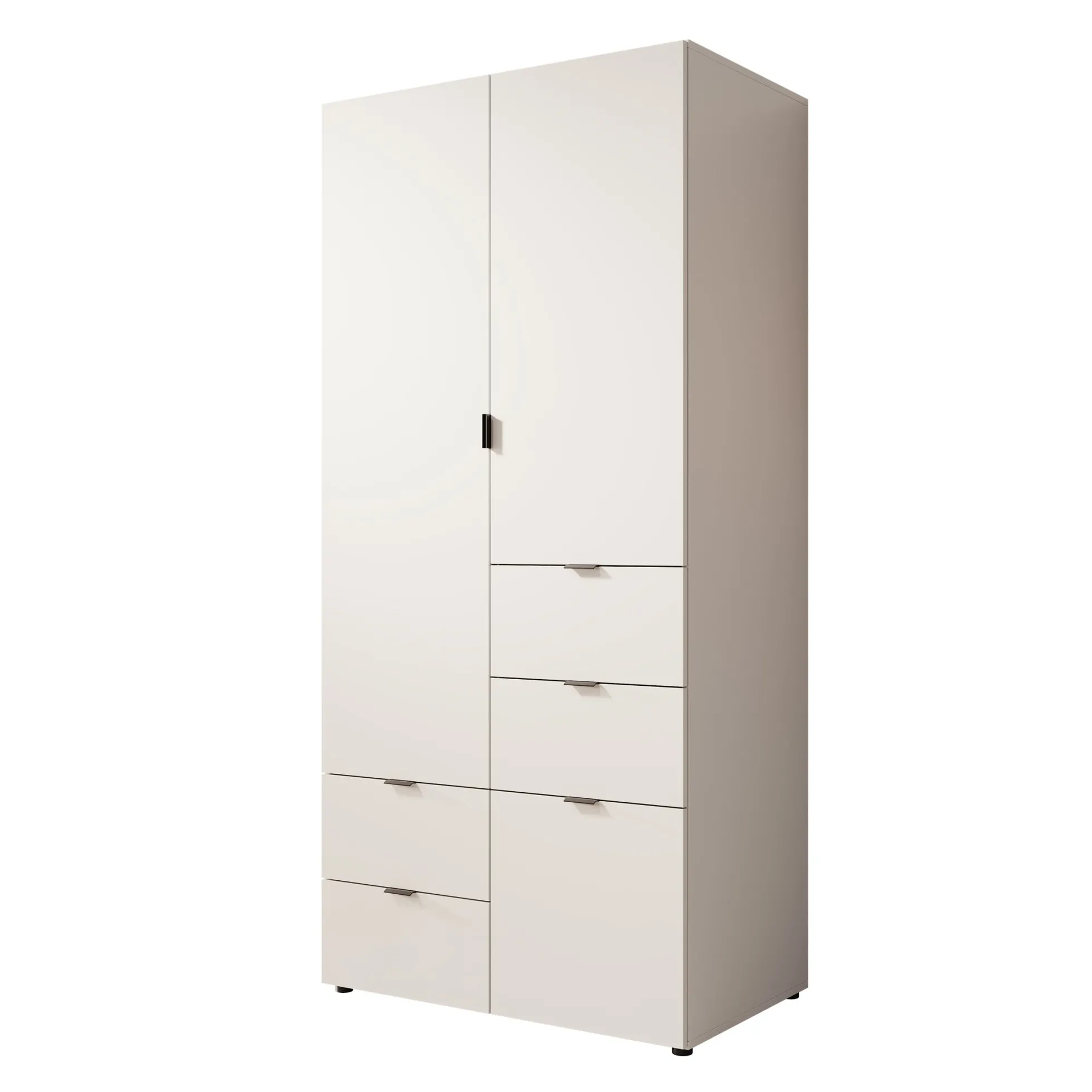 Zayden - Kledingkast 2-deurs - Wit - 90x55x190 cm